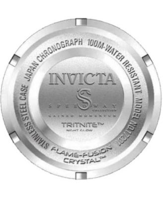 Men's 17201 Speedway Quartz Chronograph Black Dial Watch