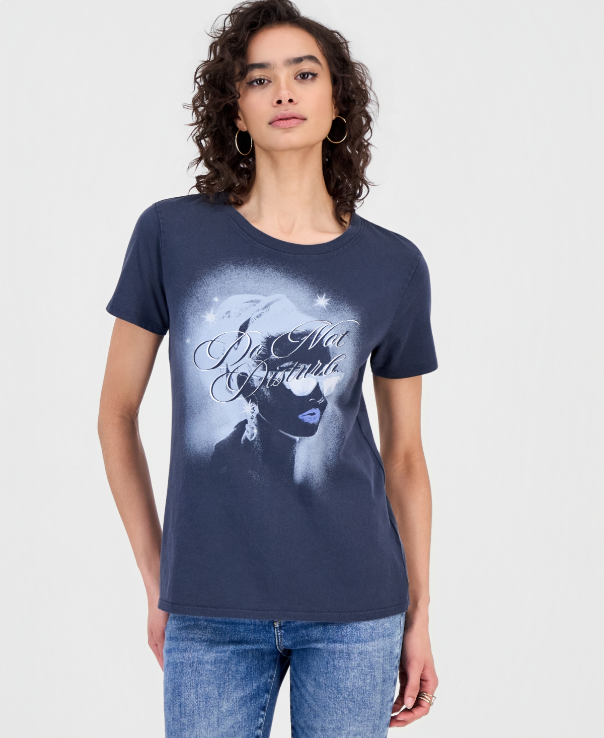 Guess Women's Short-Sleeve Do Not Disturb Easy T-Shirt