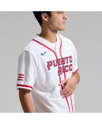 Men's White Puerto Rico Baseball 2026 World Baseball Classic Stadium Jersey