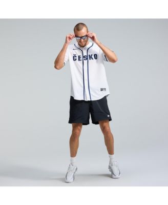 Men's White Czech Republic Baseball 2026 World Baseball Classic Stadium Jersey