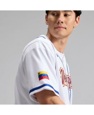 Men's White Venezuela Baseball 2026 World Baseball Classic Stadium Jersey