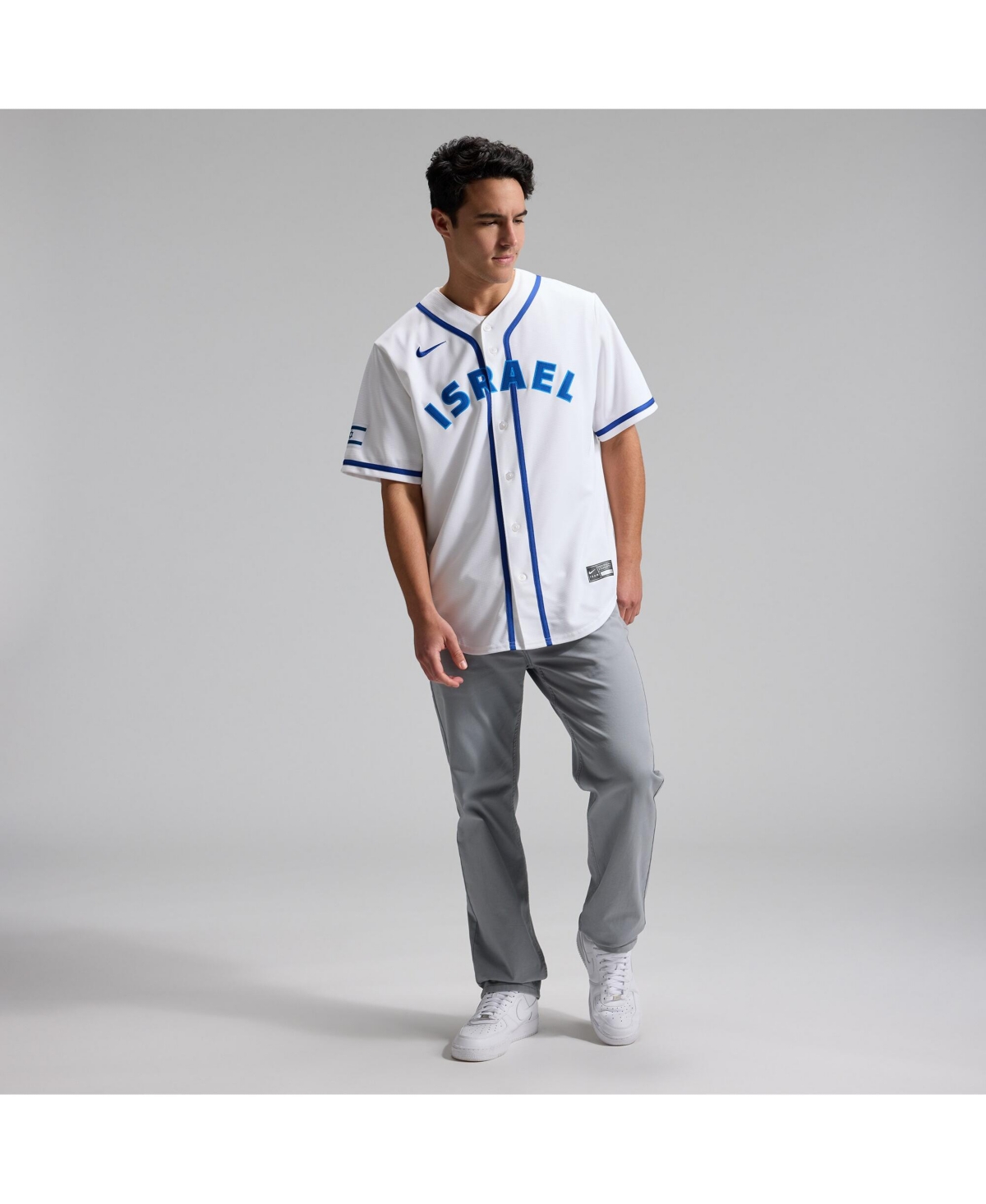 Nike Men's White Israel Baseball 2026 World Classic Stadium Jersey