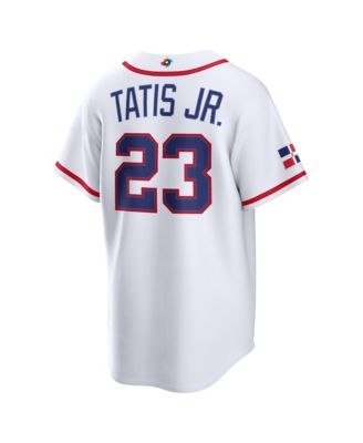 Men's Fernando Tatis Jr. White Dominican Republic Baseball 2026 World Baseball Classic Stadium Jersey