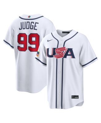 Men's Aaron Judge White USA Baseball 2026 World Baseball Classic Stadium Jersey