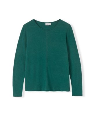 Women's Linen Blend Long Sleeve Top