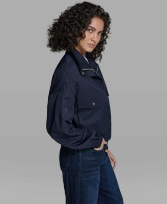 Women's Cropped Dropped Sleeve Bomber