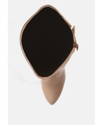 Womens Rum Rolls Calf Croc Boots