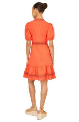 lace trim skater dress Windsor Darling Delight Sleeveless Lace Trim Skater Dress