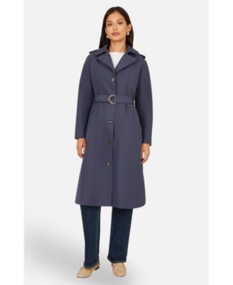 Women's Belted Long Trench Coat