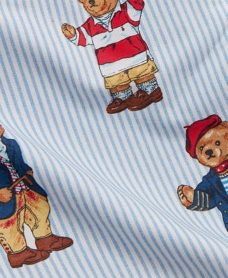 Teddy Bear Stripe 4-Pc. Sheet Set, King