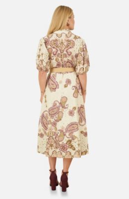 Women's Broderie Anglaise Cotton Midi Dress