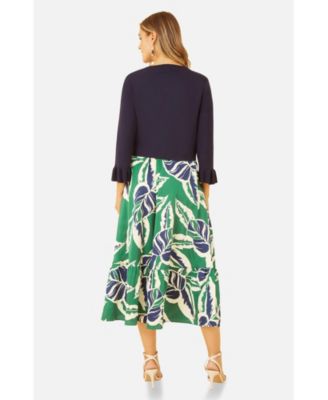 Women's Bell Sleeves Cropped Cardigan