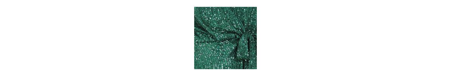 Женское платье Yumi Sequin Long Sleeve Frill Wrap, цвет: Зелёный — фото 2