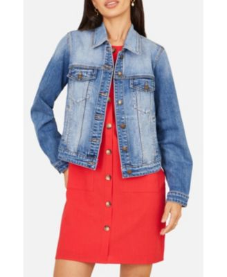 Women's Stretch Washed Denim Jacket