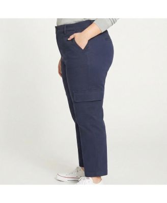 Plus Size Karlee Stretch Cotton Twill Cargo Pants