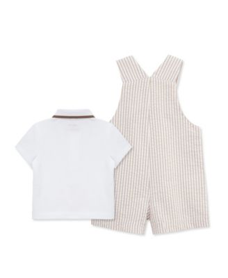 Baby Boys' Puppies Shortall and Polo Shirt, 2-Piece Set