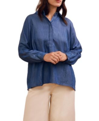 Women's Drapey Pop Over Blouse