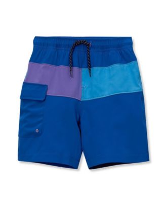 Toddler Chlorine Resistant Colorblock Hydroliner Board Swim Trunks
