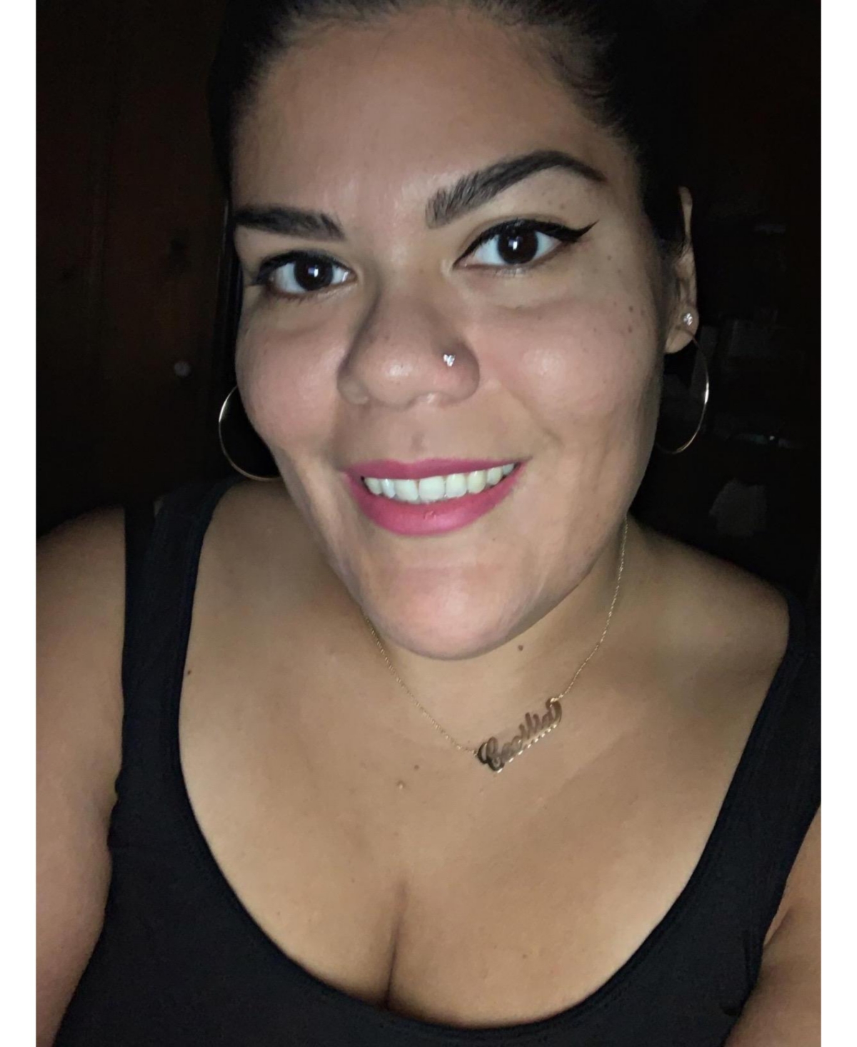 Curata Jewelry Cubic Zirconia Three Stone Nose Ring