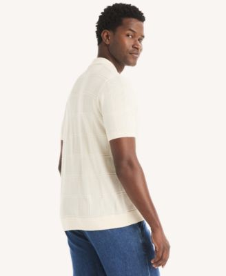 Men's Short-Sleeve Sweater Polo Shirt