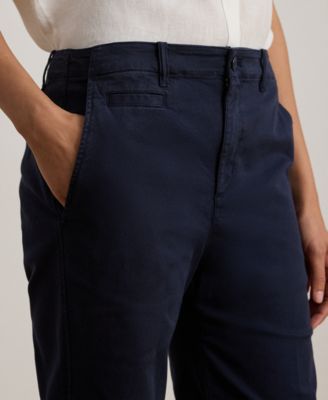 Petite High-Rise Flare Chino Pants