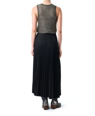 Women's Pleated Knit Skirt