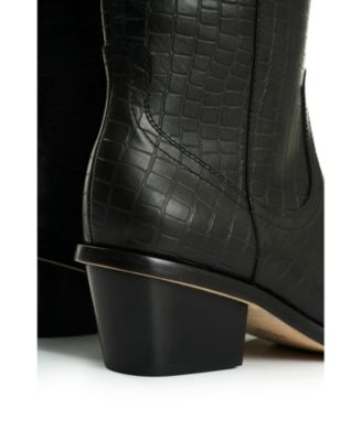 Women's Embossed Leather Boots