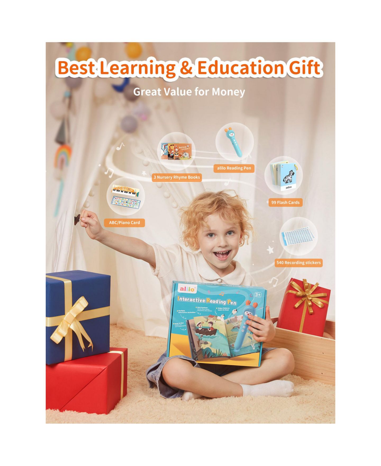 Детская игрушка Alilo Interactive Talking Pen Flash Cards Educational Toy, Ages 2+ — фото 6