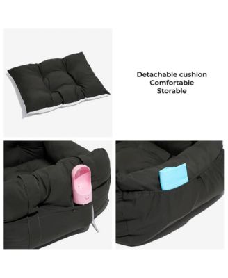 Portable Leisure Outing Dog Car Single-Seat Bed, Stripe