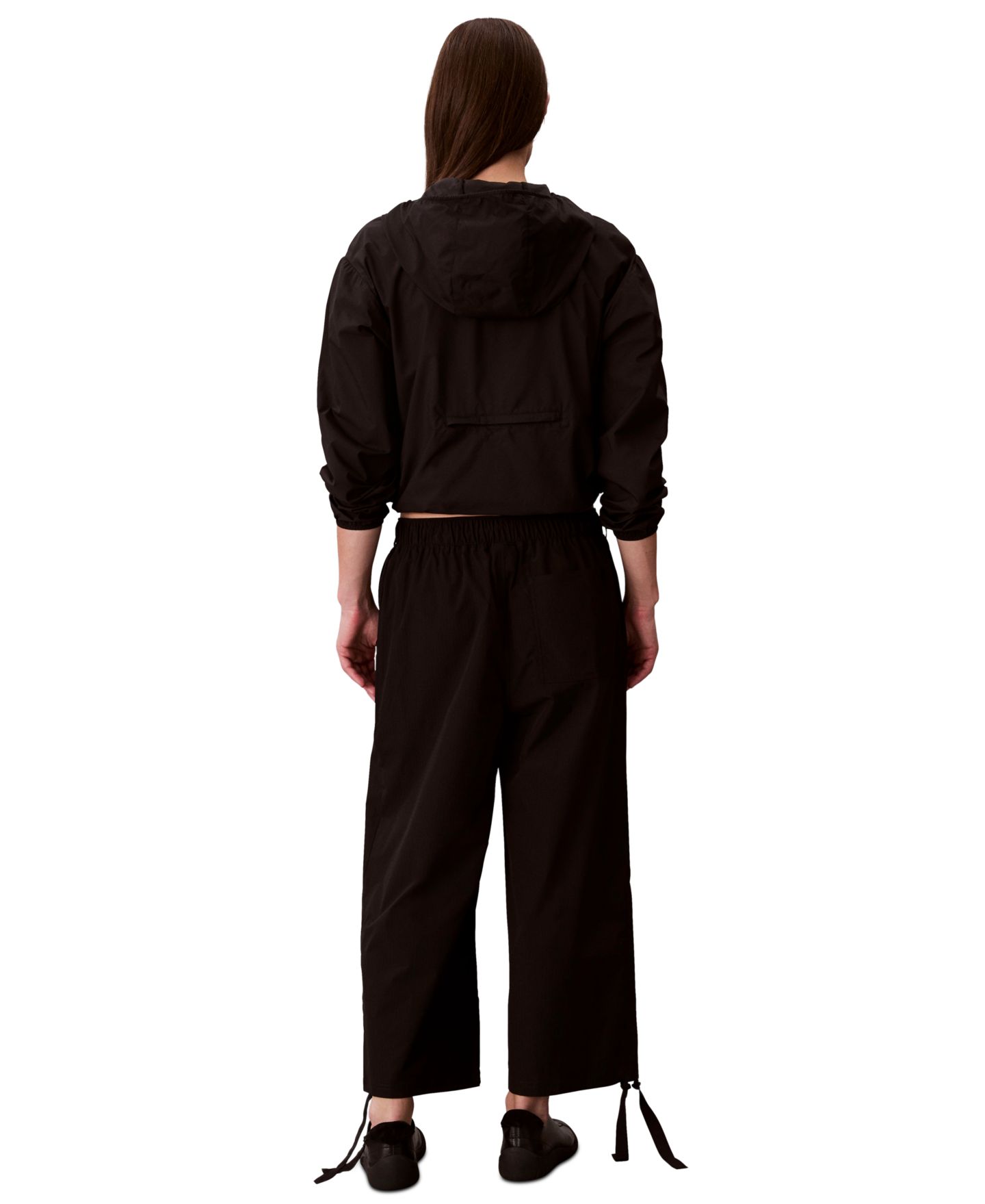 Женские брюки Calvin Klein Performance Cargo Capri, цвет: Чёрный — фото 5