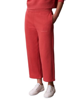 Women's Cropped Wide-Leg Sweatpants