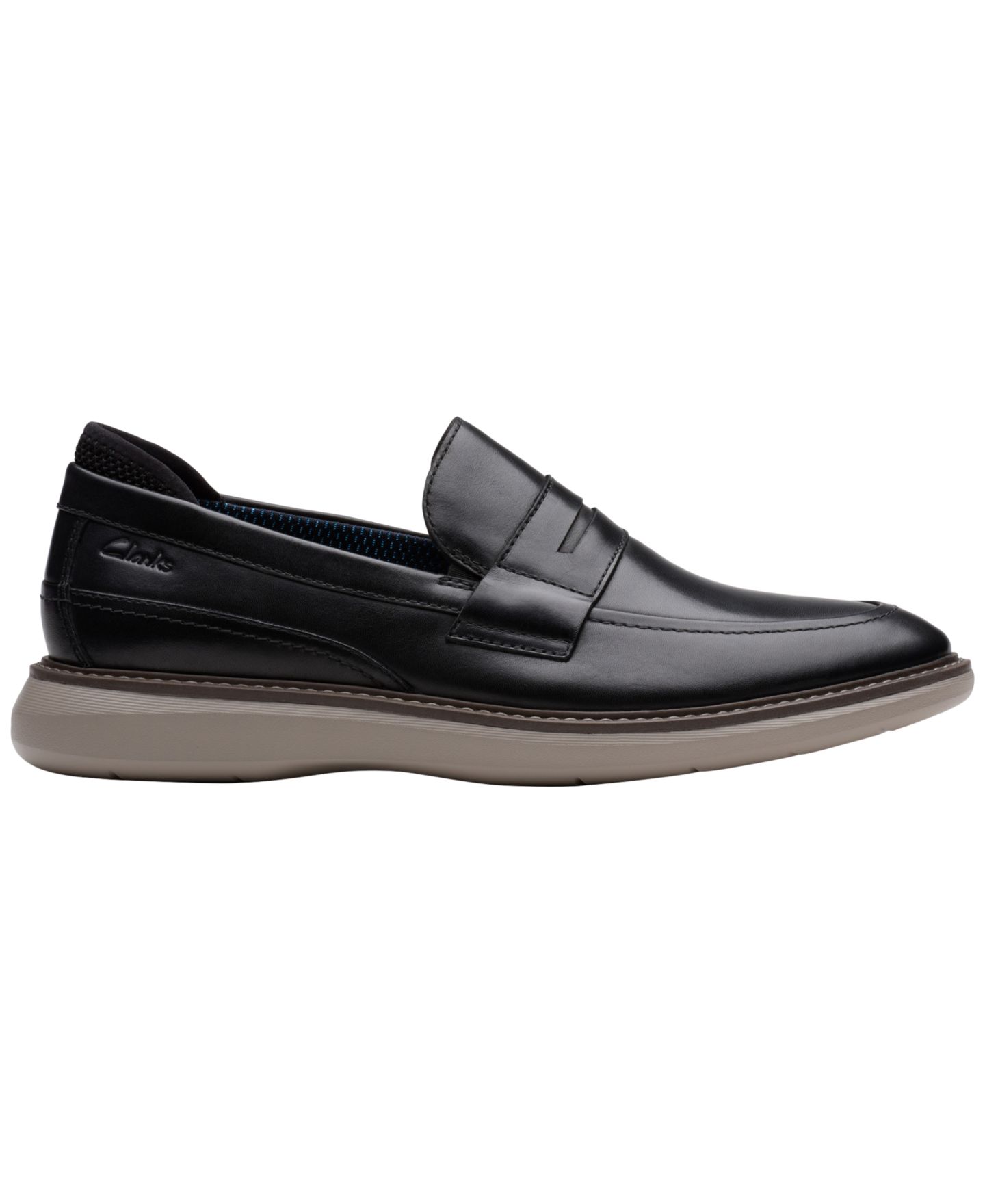 Мужские туфли Clarks Slip-on Penny, цвет: Чёрный — фото 2