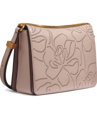 Jericho Floral Perforated Medium Shoulder Bag