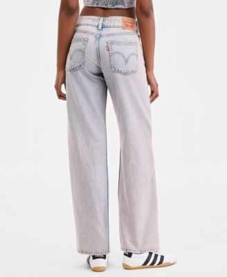 Women's Super-Low Double-Button Relaxed-Fit Denim Jean