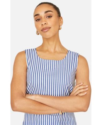 Women's Stripe Cotton Shift Dress