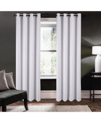 100% Polyester 250 GSM Riley 100% Blackout Grommet Panel 54" x 45" White