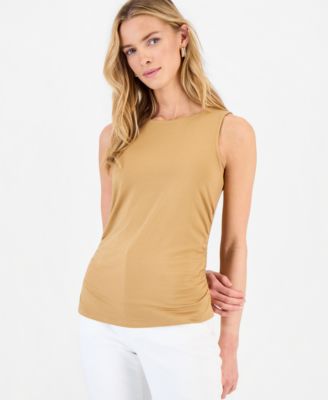 Women's Luxe-Layering Jersey Ruched Tank