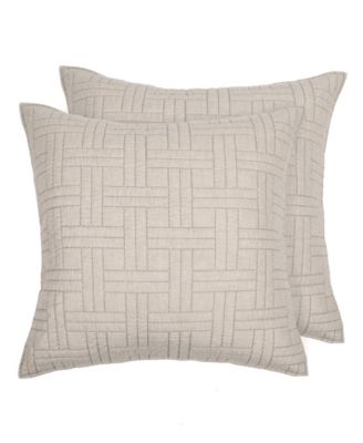 Melange Stitch 2-Pc. Sham Set, European