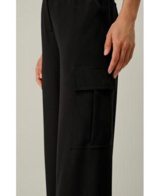 Women's Silk Crepe Cargo Pant