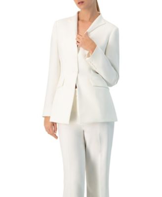 Women's No Lapel Single-Button Blazer