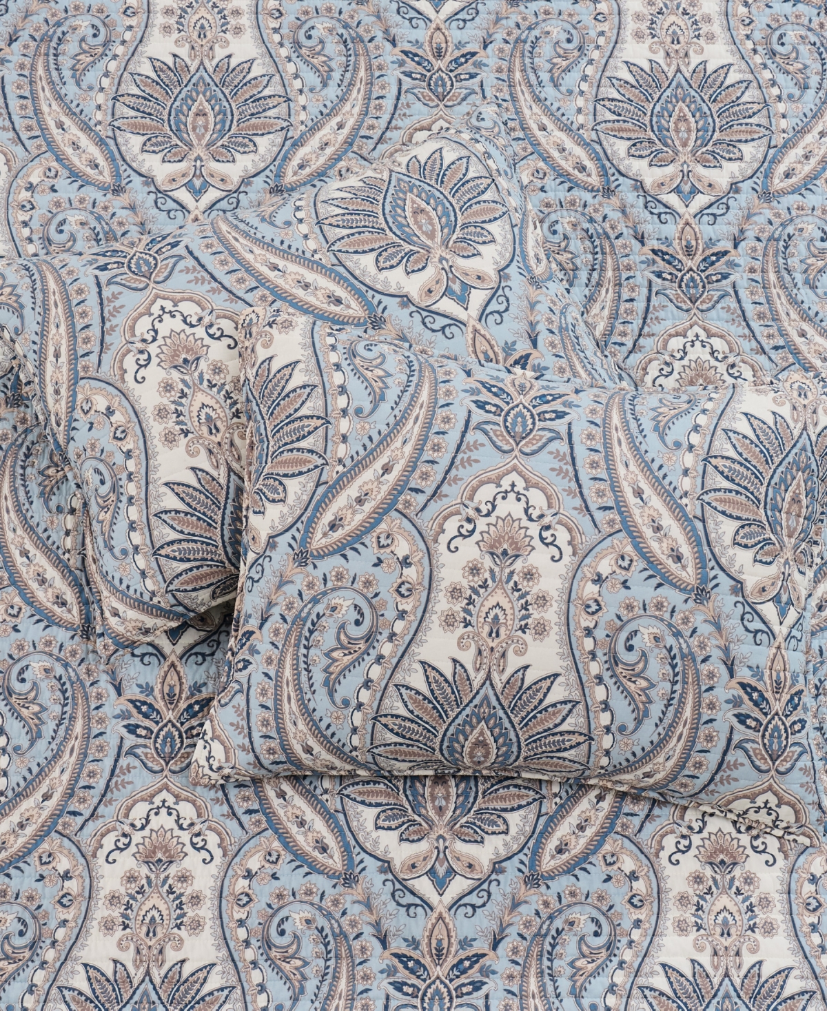 Levtex Kasey Damask Reversible 3-Pc. Quilt Set