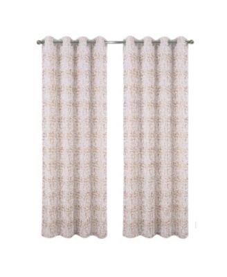 100% Polyester 140 GSM Luca Jacquard Grommet Curtain Panel 54" x 84"