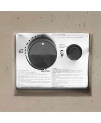 Modern Concrete Fire Pit with 40K BTU for Indoor Warmth and Style