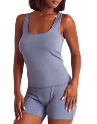 Women's Tayler Pajama Tank & Boxer Shorts Set