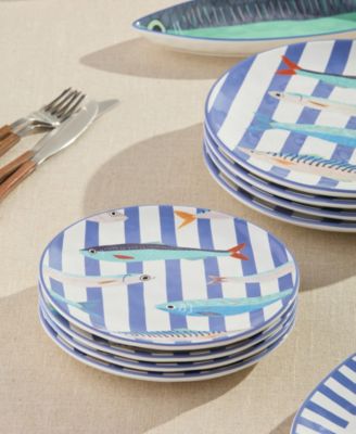 Something Fishy Salad Plates, Set of 4