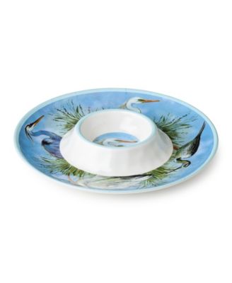 Coastal Birds Melamine 3-Pc. Hostess Set