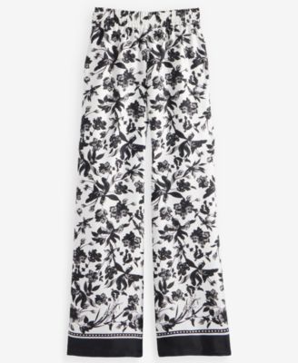 Women's Printed Twill Pants