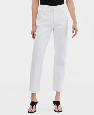 Women's High-Rise Straight Ankle Jeans