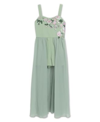 Girls' 7-16 Sleeveless Sweetheart Neck Dress