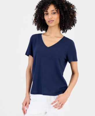 Petite V-Neck T-Shirt